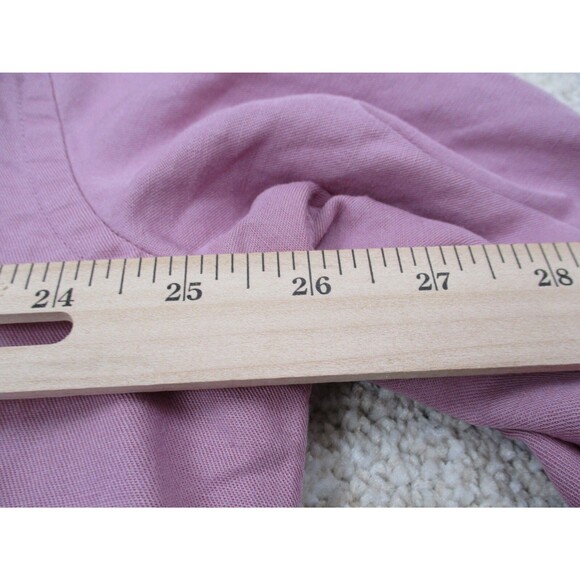 UNTUCKit Shirt Mens 2XL XXL Pink Linen Blend Long Sleeve Casual Button Up * - Picture 11 of 12